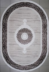 1.5*3.0 C1392 Kahve Kahve oval Palmira - фото 14557