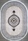 1.5*2.3 C1650 Kahve Kahve oval Palmira - фото 14380