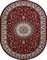 1.5*1.9 D409 Red oval Gavana - фото 14684